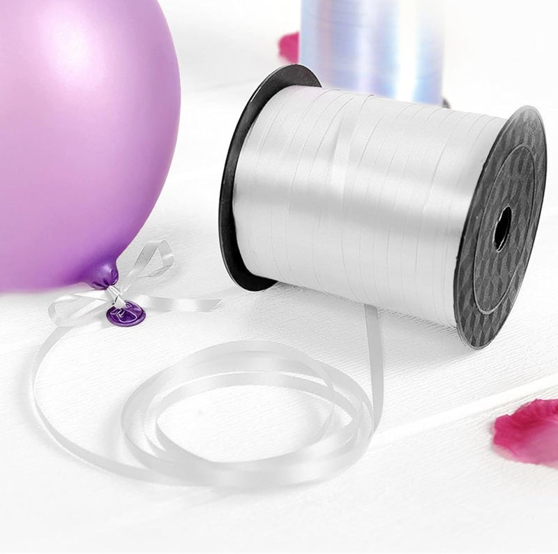 weizedm 500 Yard Premium White Curling Ribbon,White Curling Ribbon,Curling Ribbon for Gift Wrapping, Balloon String,Balloon Ribbon, Gift Ribbon for Baby Shower，for Gift Wrapping, Party Decoration - Image 4